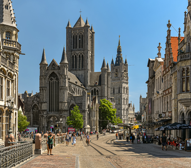 Ghent city view