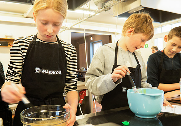 Children cooking