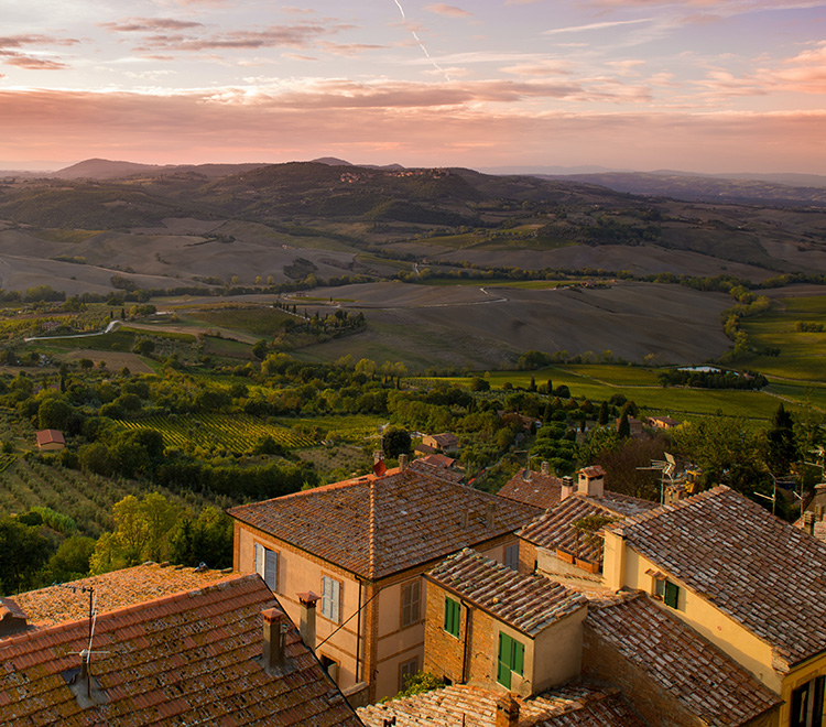 Tuscany top view